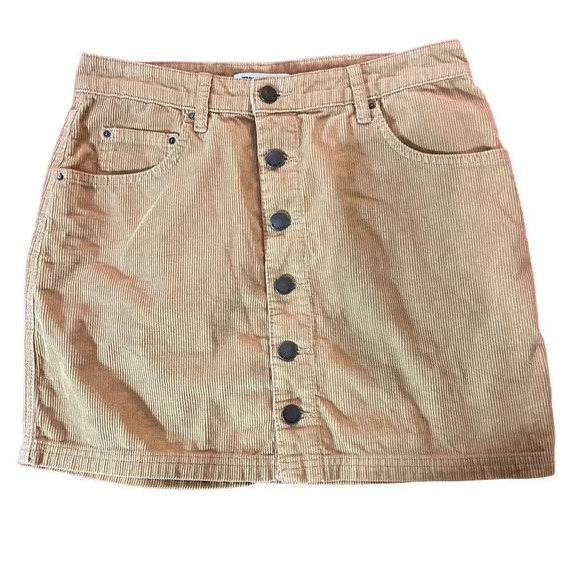 Billabong Tan Good Life Corduroy Skirt Size 29 - Picture 1 of 3